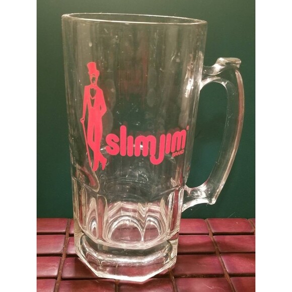 Slim Jim 24oz Mug 8"x4" Diameter Vintage Retro Barware - Picture 1 of 5